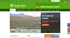 Desktop Screenshot of forestandbird.org.nz