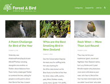 Tablet Screenshot of blog.forestandbird.org.nz